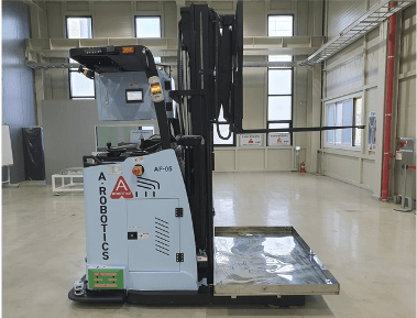 무인지게차 좌측면 & 이물질받이