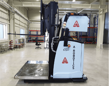 무인지게차 우측면 & 이물질받이